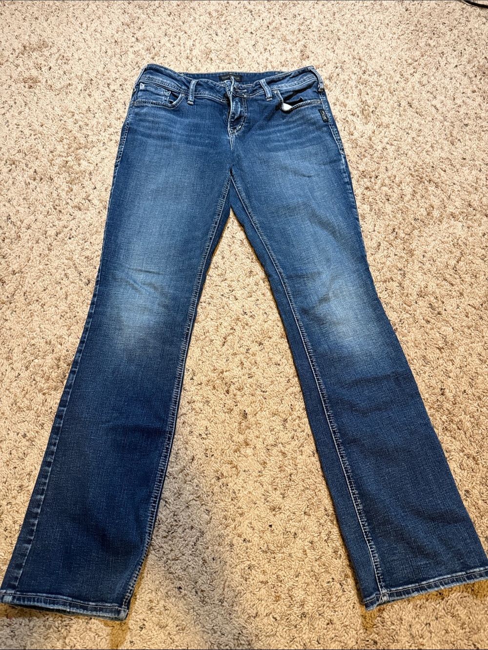 Silver Jeans Women's Dark Blue Flare Leg Denim - Picture 1 of 7